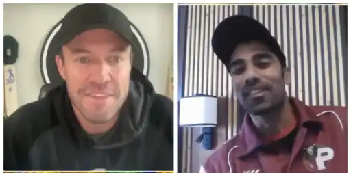 Shashank Singh and AB de Villiers